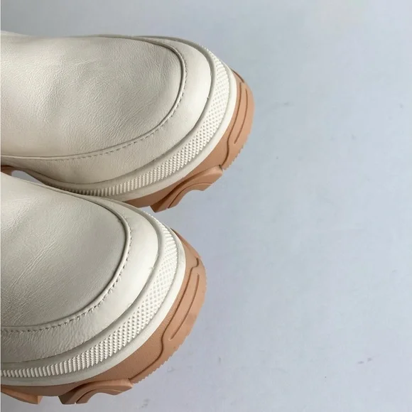 New Sorel Natural Seasalt Waterproof Leather Lug Outsole Chelsea Boots size 7.5 - Picture 14 of 14